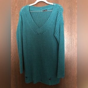 Mittoshop dark teal sweater size S/M